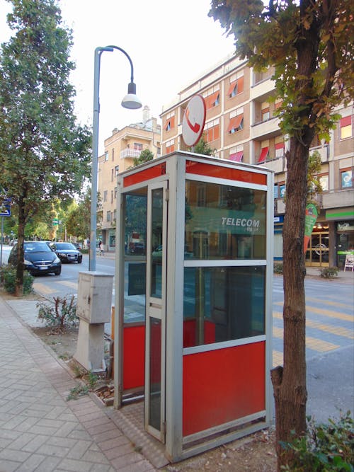 Free last standing phone booth Stock Photo