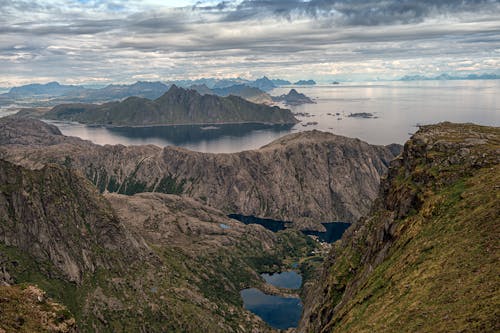 Wiev towards the eastern part of the Lofoten islands