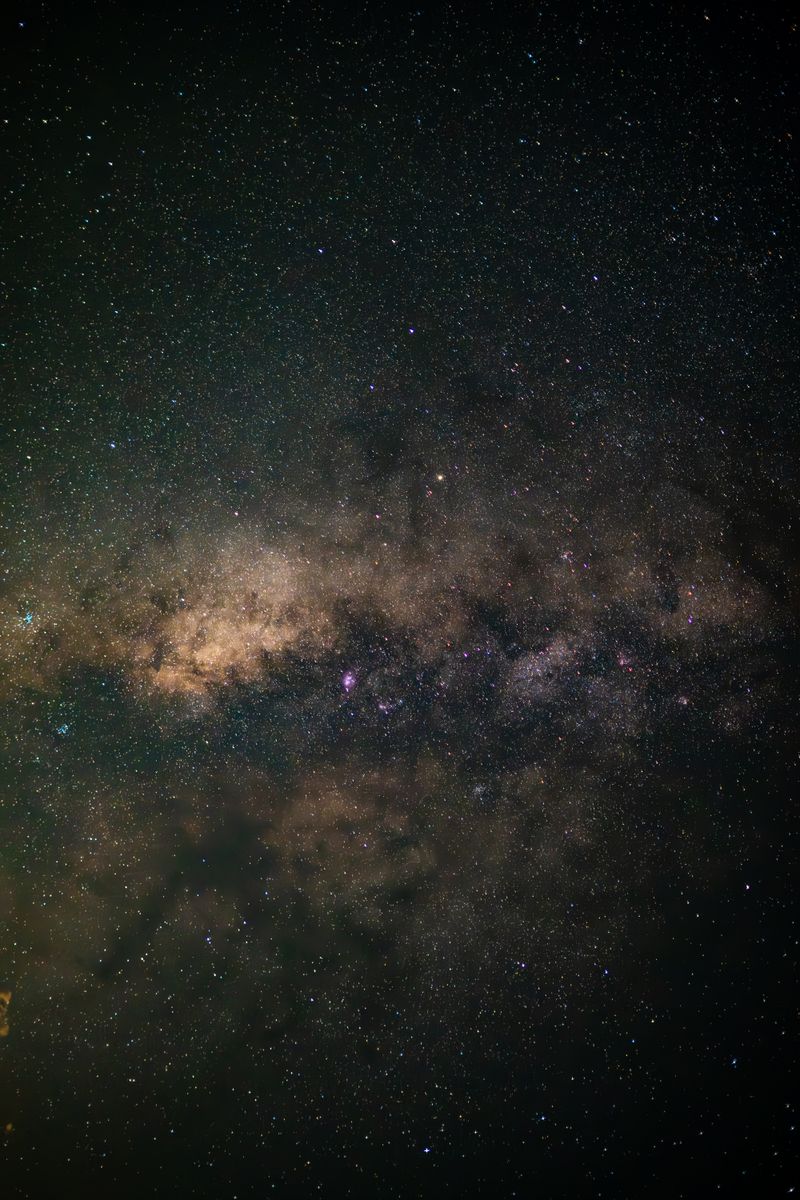 A breathtaking view of the Milky Way galaxy under a clear night sky, showcasing the beauty of space.
