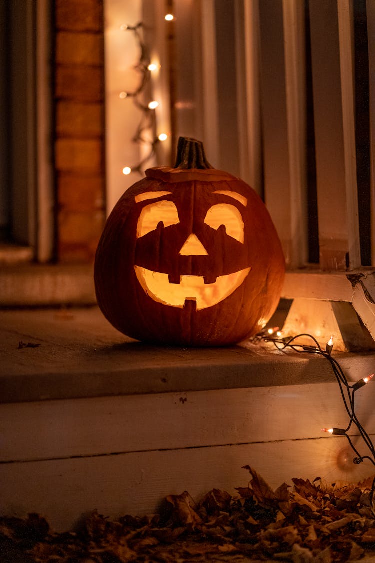 Carved Pumpkin For Halloween