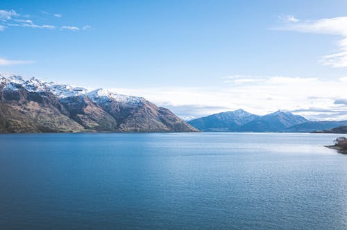 Placid Panorama of Lake Hawea in New Zealand