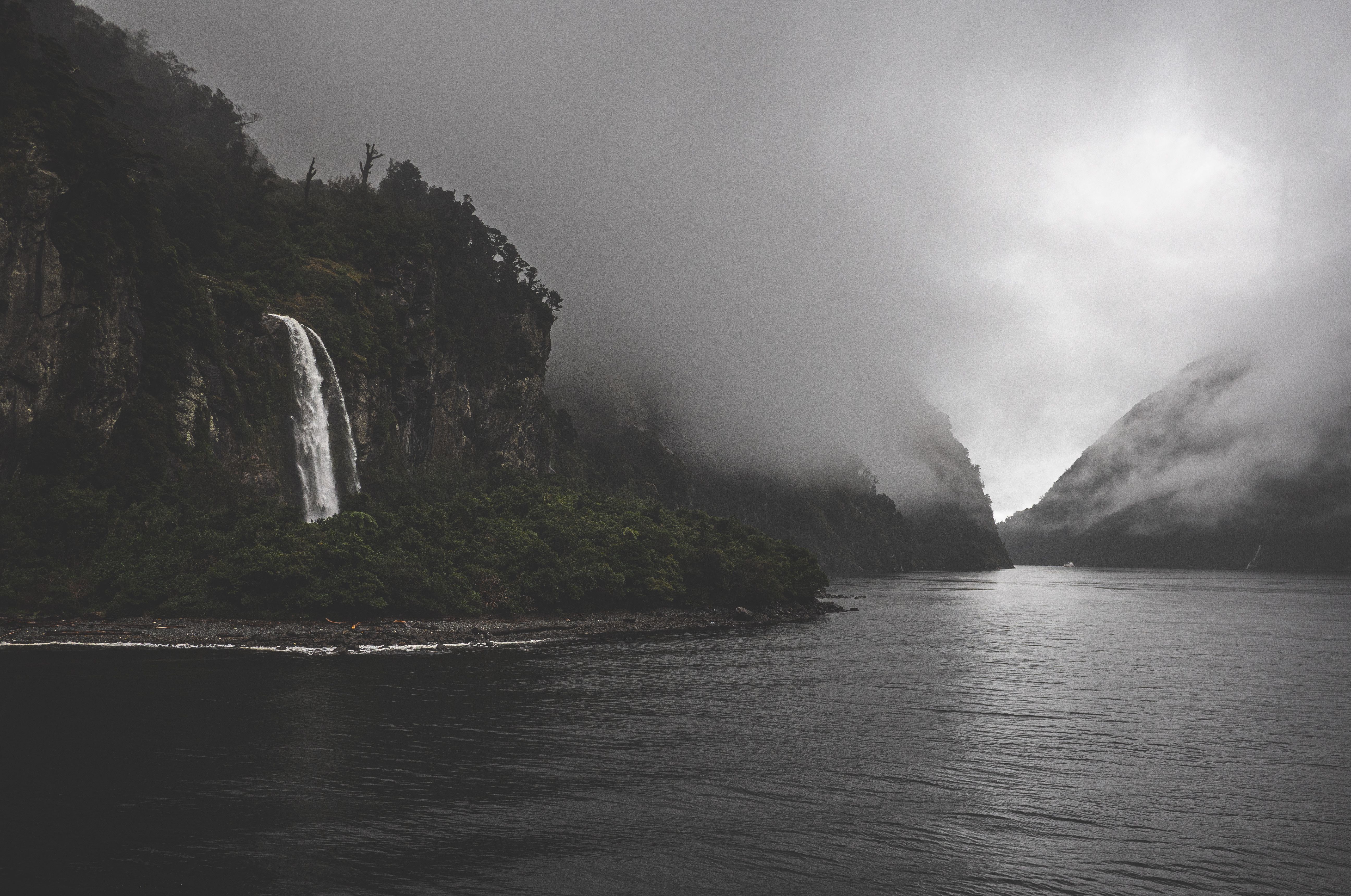 Lake in a Mountain Valley in Mist · Free Stock Photo