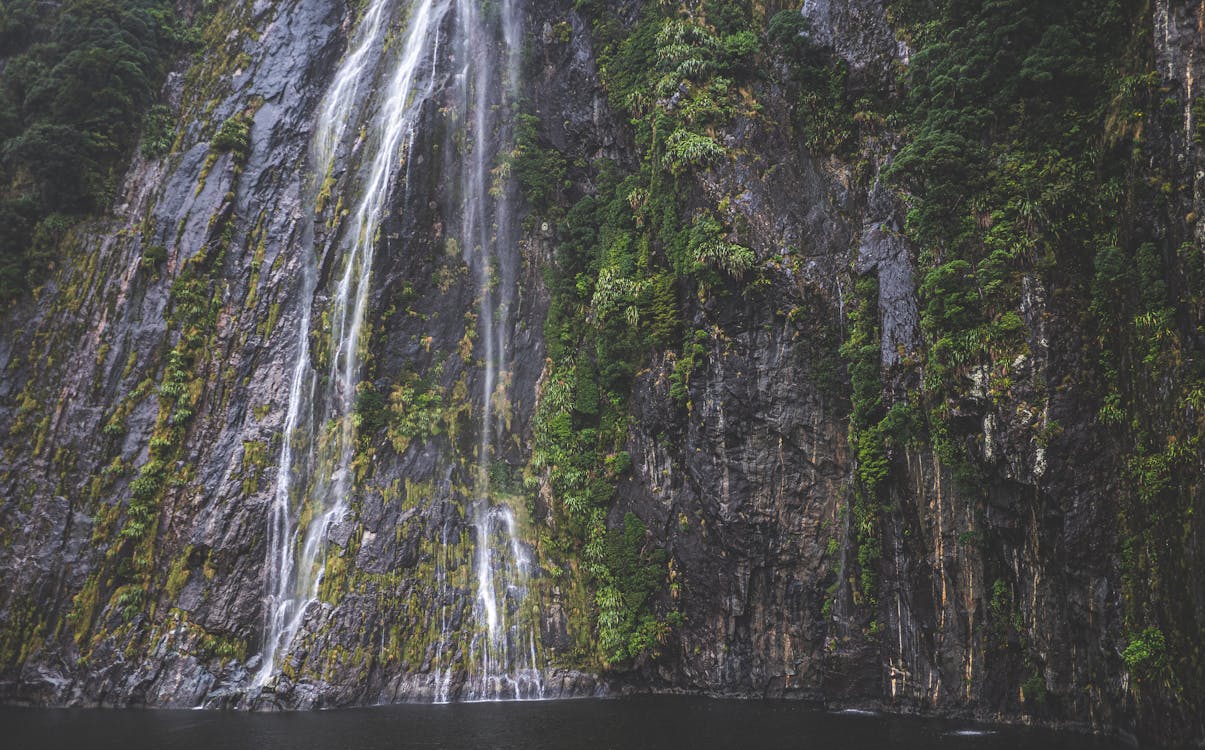 Water Falling Down the Rock