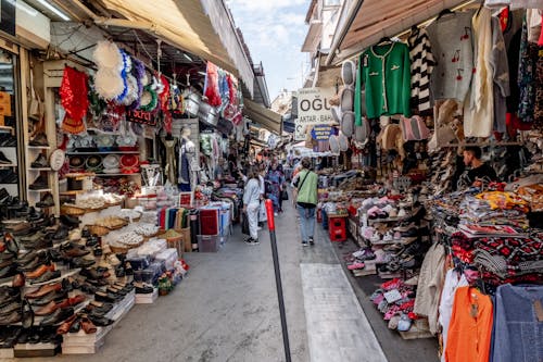 Street with Stalls and Shops