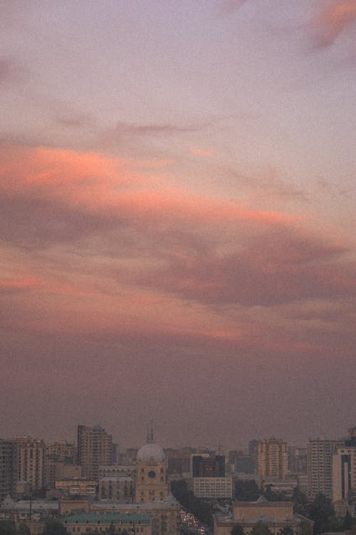 Бесплатное стоковое фото с baku, clouds, film