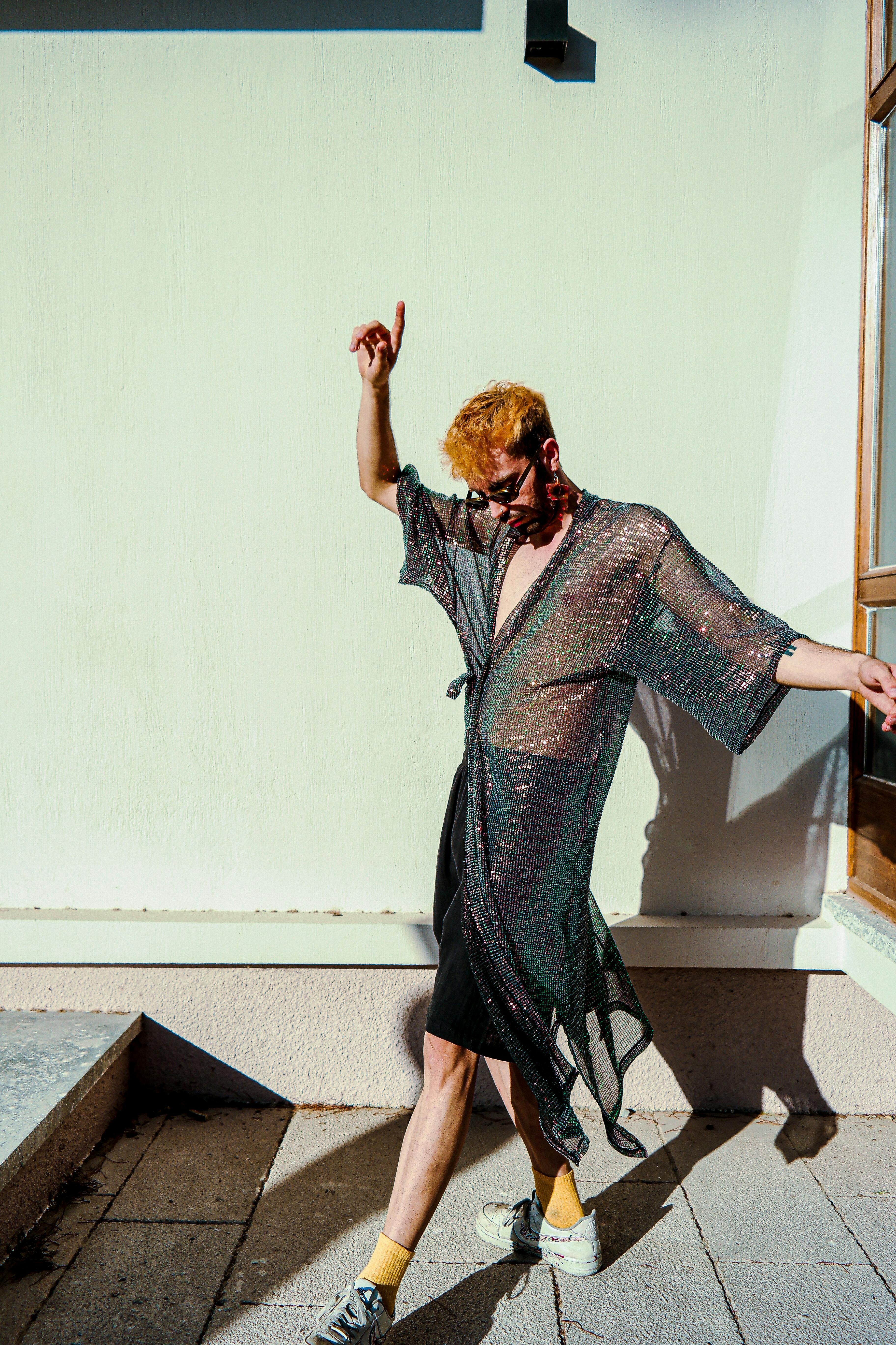 Braless Woman in Robe · Free Stock Photo