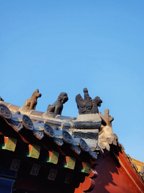 Foto d'estoc gratuïta de cultura oriental, edifici oriental, el sostre de la