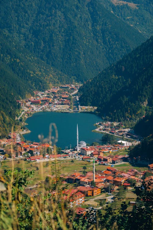 Бесплатное стоковое фото с uzungöl, вертикальный выстрел, горы