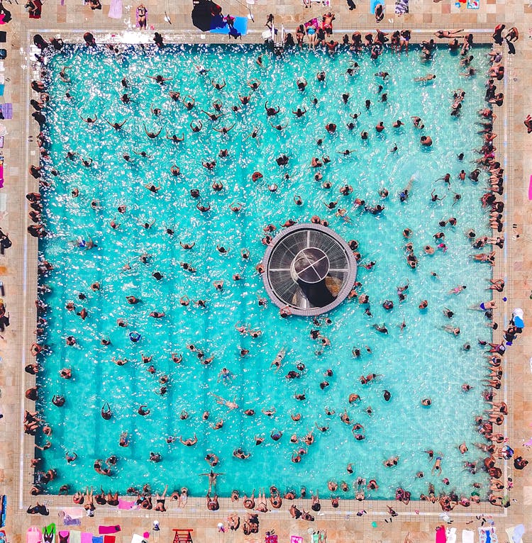 People Swimming At The Pool