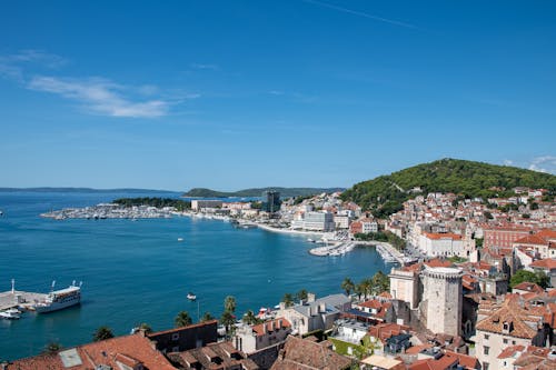 City on Sea Coast in Croatia