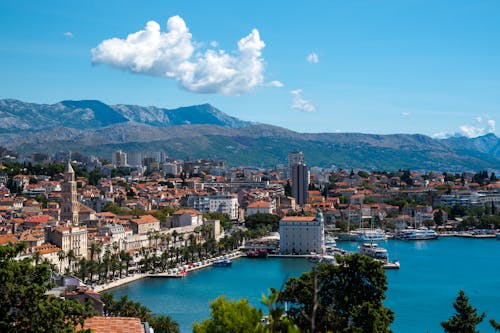 View of the Coast in Split, Croatia 