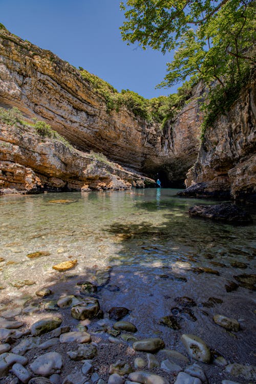 Imagine de stoc gratuită din erodate, fotografiere verticală, lac