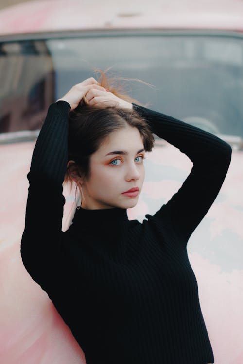 Young Model in Turtleneck