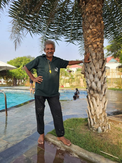 Indian Pool Attendant