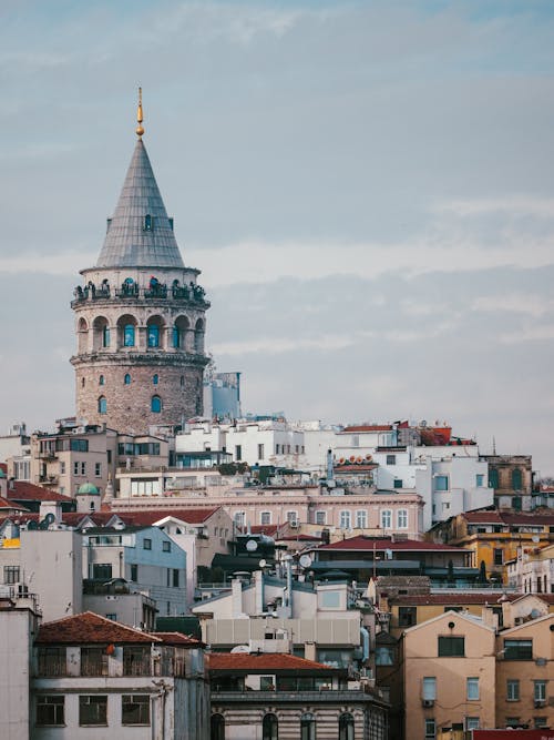 Galata Tower in Istanbul in Turkey