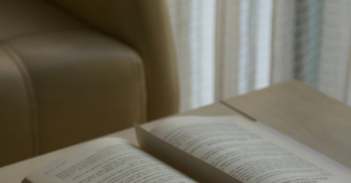 the book lying on a table