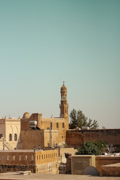 Mardin Church Tower over Buildings