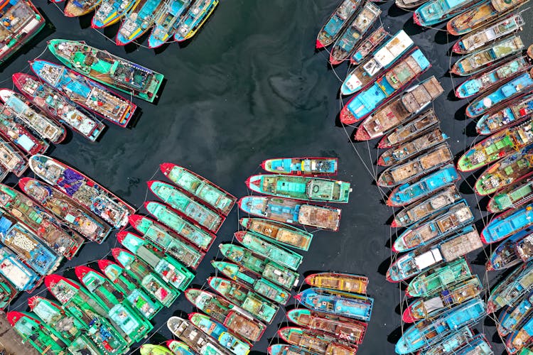 Aerial View Photography Of  Boats