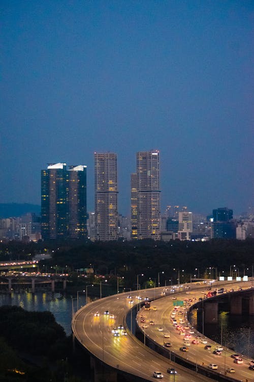 Základová fotografie zdarma na téma budovy, dálnice, Jižní Korea