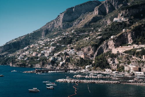 Gratis arkivbilde med amalfi, åser, båthavn