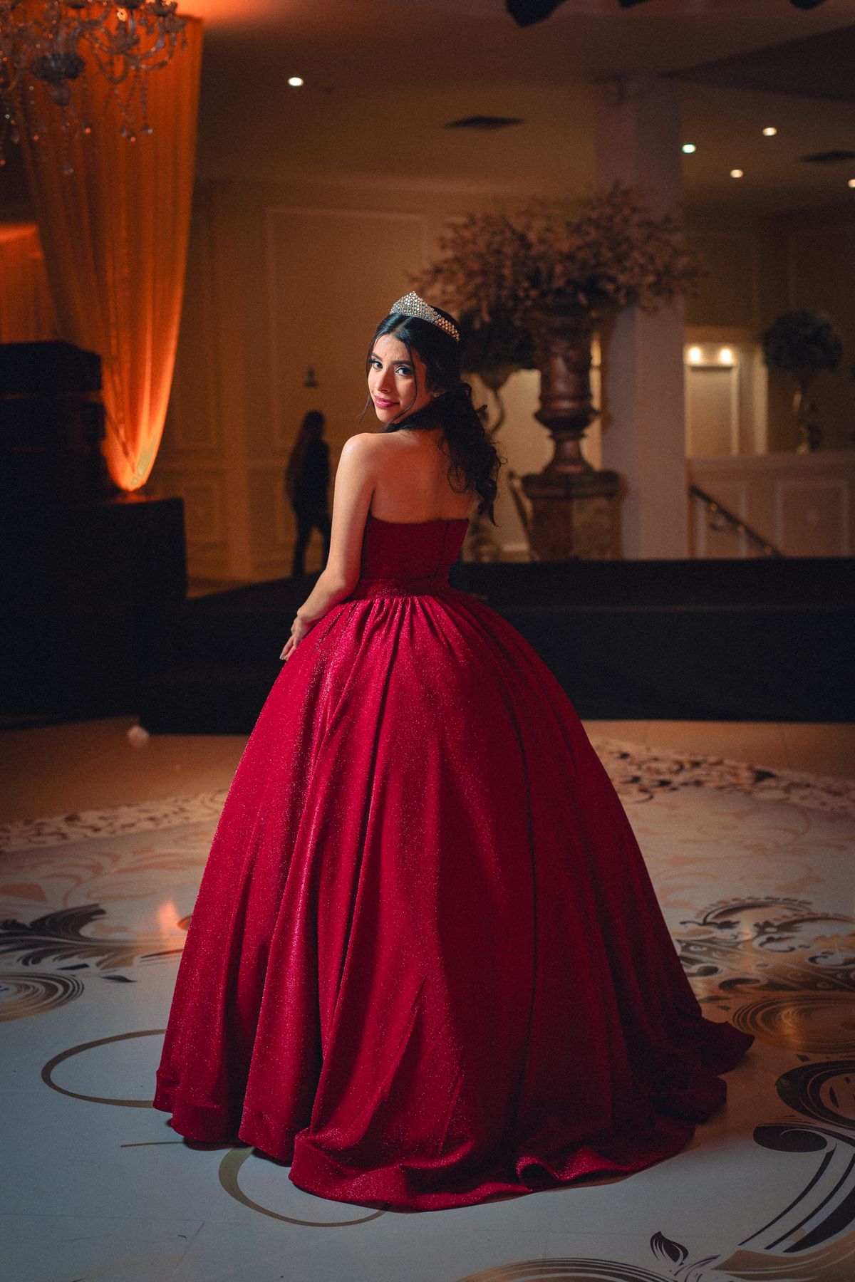 Woman in Red Ball Gown · Free Stock Photo