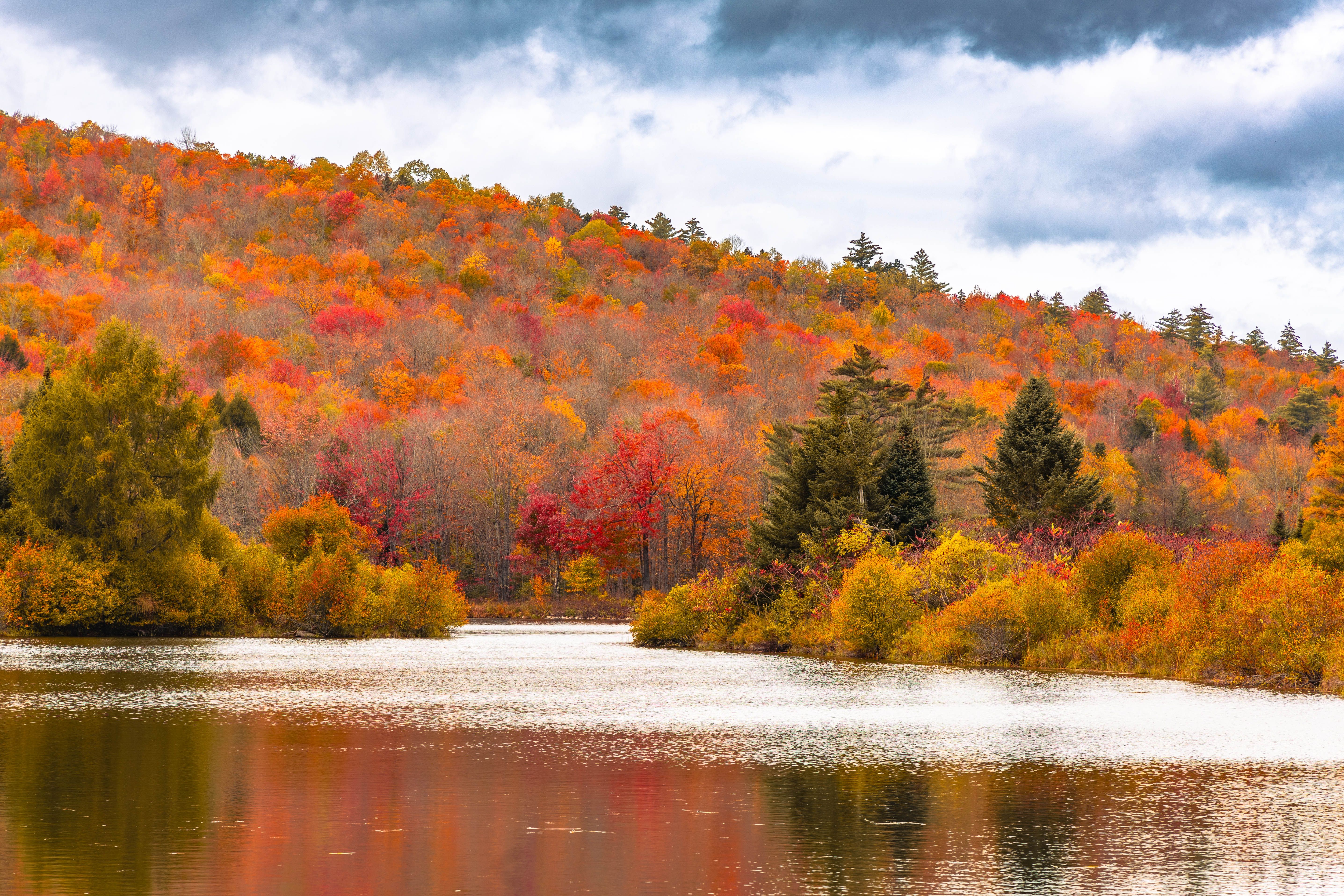 Orange outdoors: the river, ponds & gravel roads