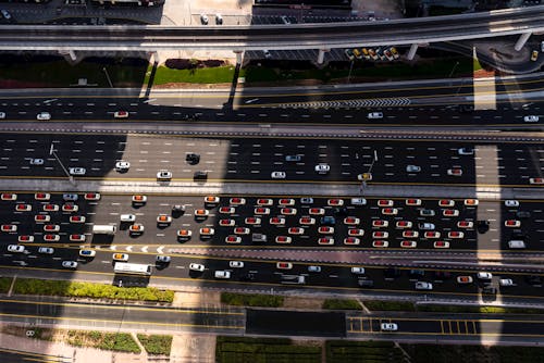 Aerial Photography Of Cars On The Road