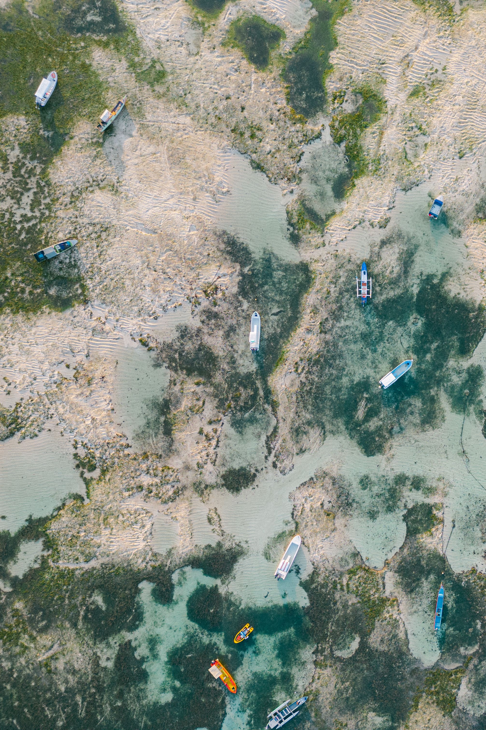 有关俯視圖, 汽船, 浅, 海, 海岸, 無人空拍機, 船, 鸟瞰图的免费素材图片