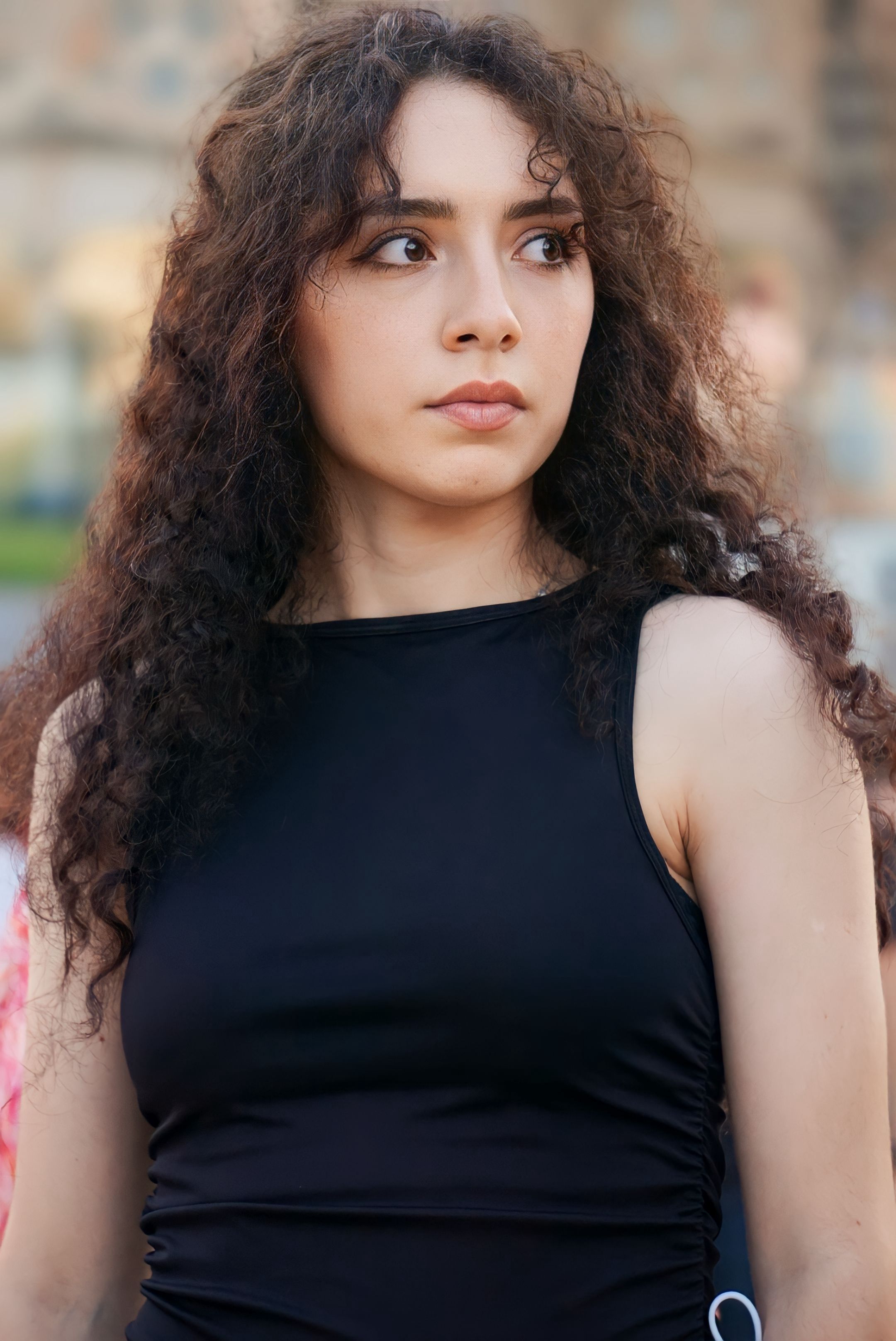 Brunette in Black Dress · Free Stock Photo
