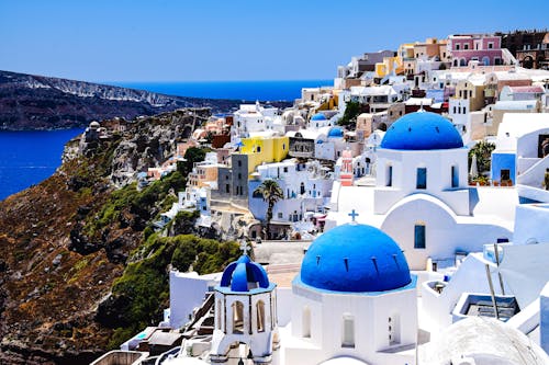 Town on Sea Coast in Greece