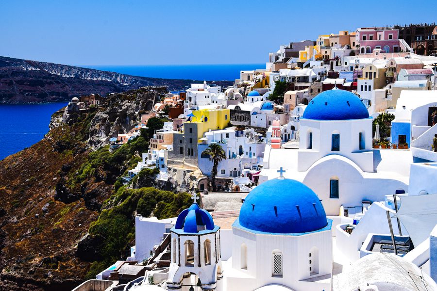 The Greek Cyclades — dramatic volcanic scenery and the world-famous meltemi wind