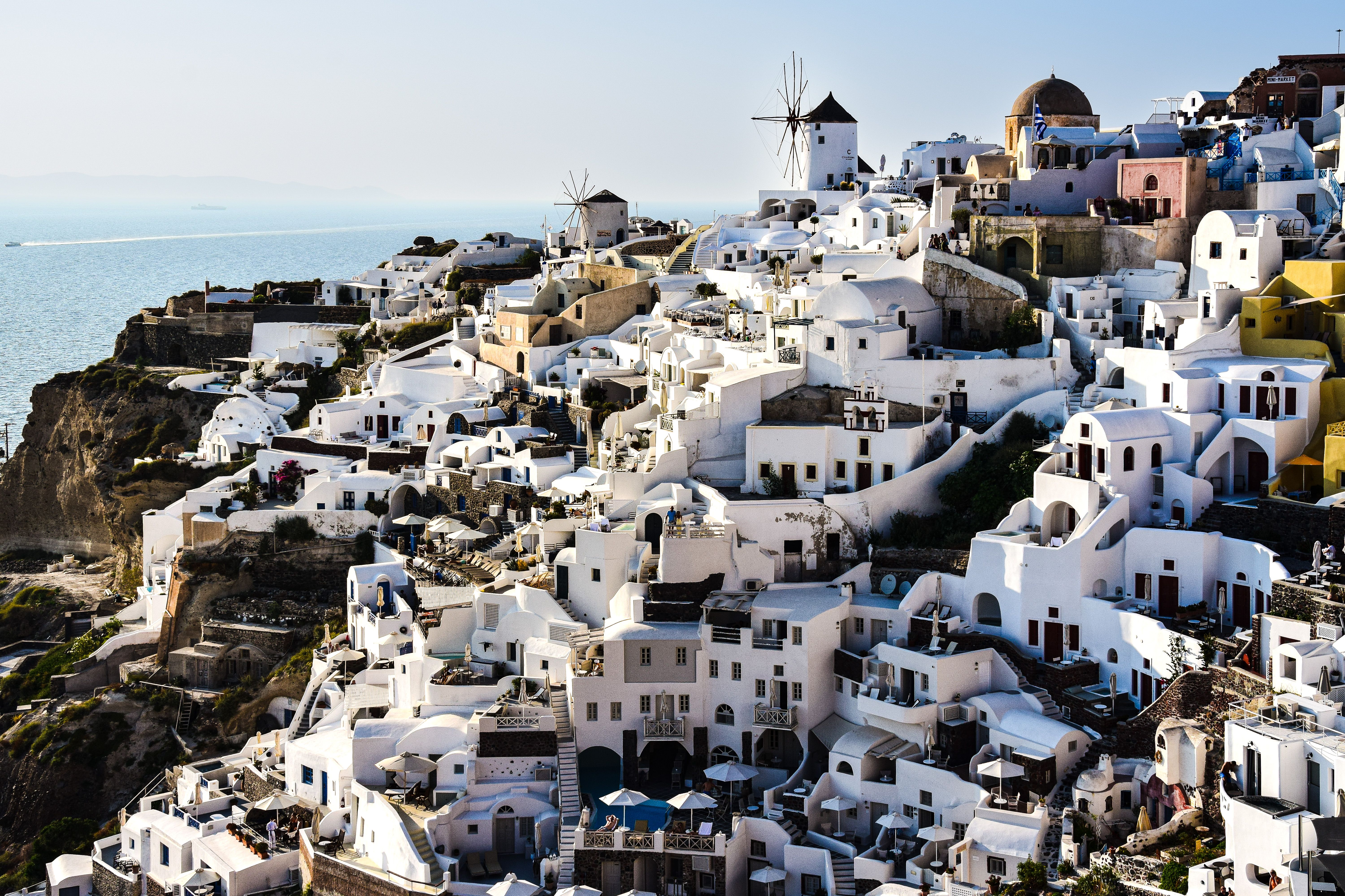 White Houses in Town in Greece · Free Stock Photo