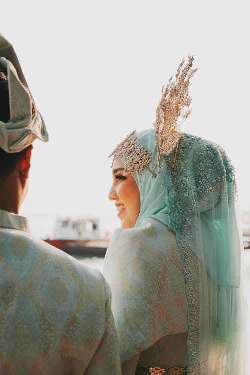 결혼 사진, 모델, 무슬림의 무료 스톡 사진