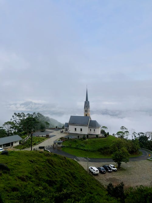 Church on Hill in Jaragua do Sul in Brazil