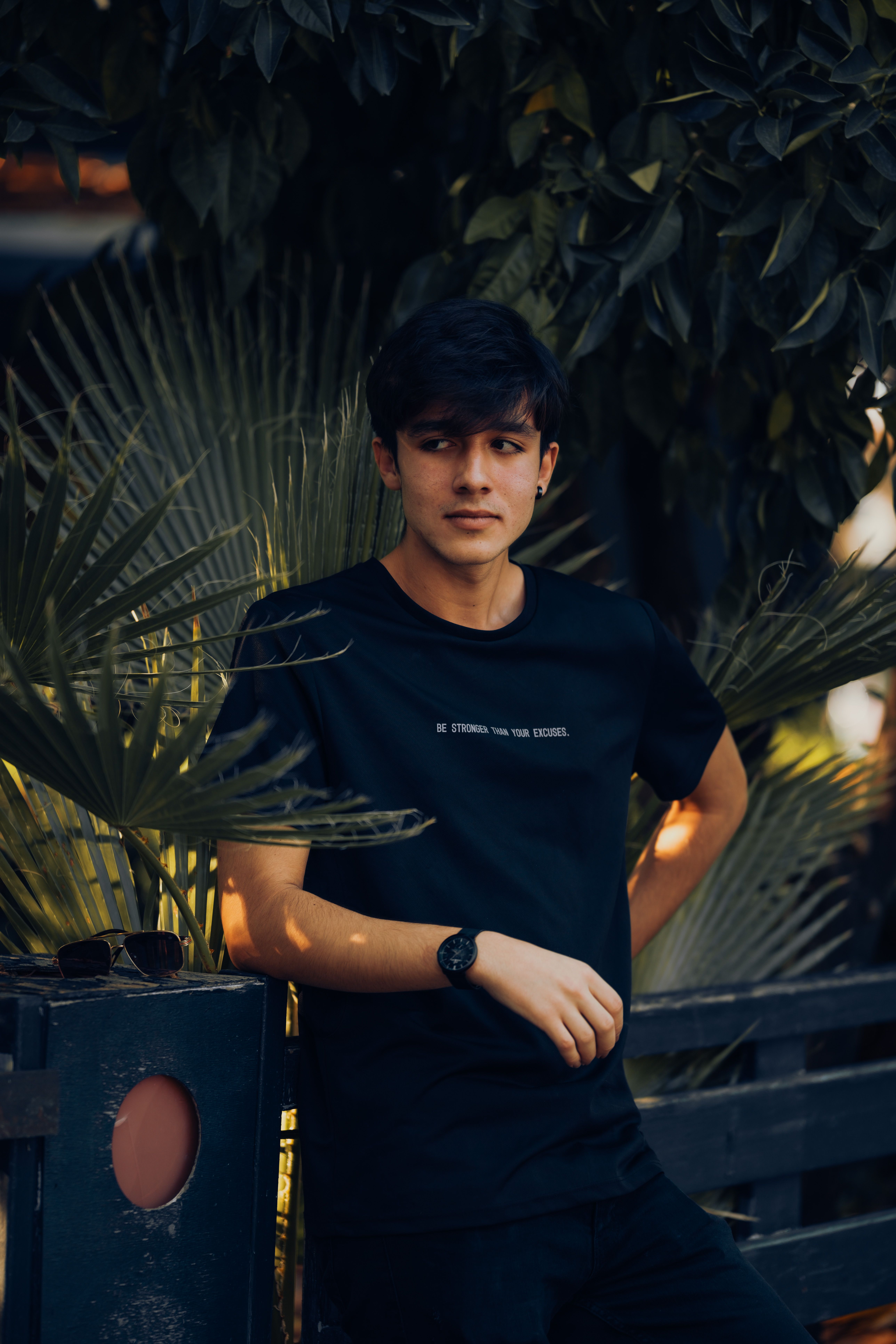 Camiseta Oversized Preta Estampada