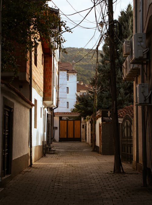 Foto profissional grátis de alameda, casas, desocupado