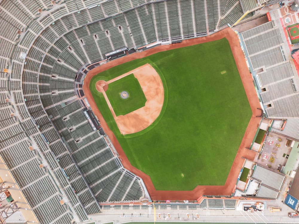 Darmowe zdjęcie z galerii z baseball, bejsbol, fotografia lotnicza