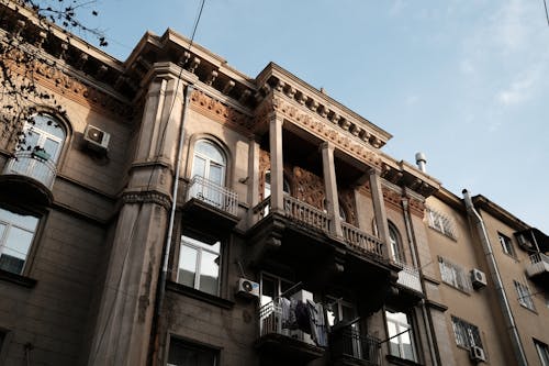 Neoclassical Residential Building with Balconies