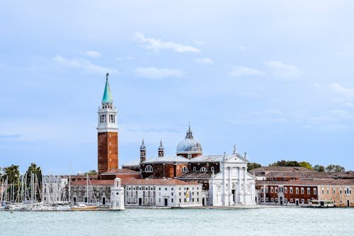 View of the San Giorgio Maggiore Church in Venice, Italy 