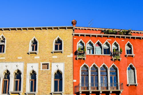 View of the Colorful Houses of Burano, Venice, Italy