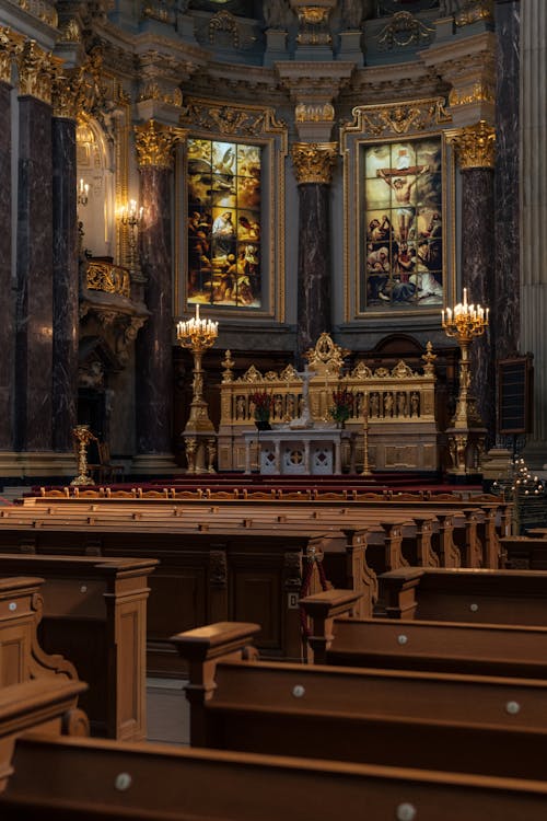 Interior of the Berlin Cathedral, Berlin, Germany 