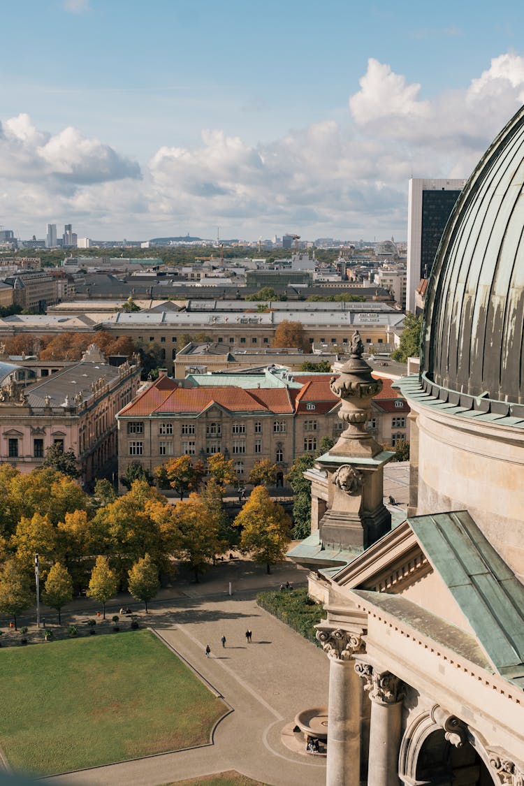 Berlin Cathedral And A View Of Cityscape 