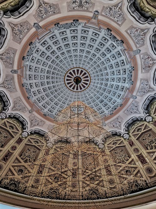 기하학적, 돔, 모스크의 무료 스톡 사진