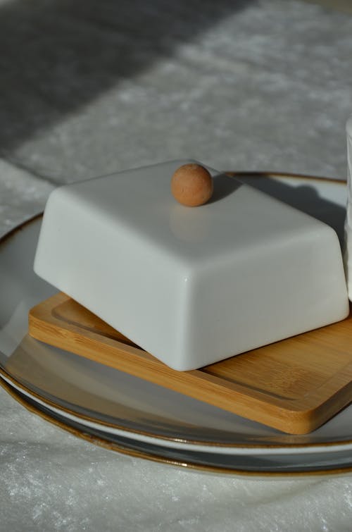 Butter Dish on Plates