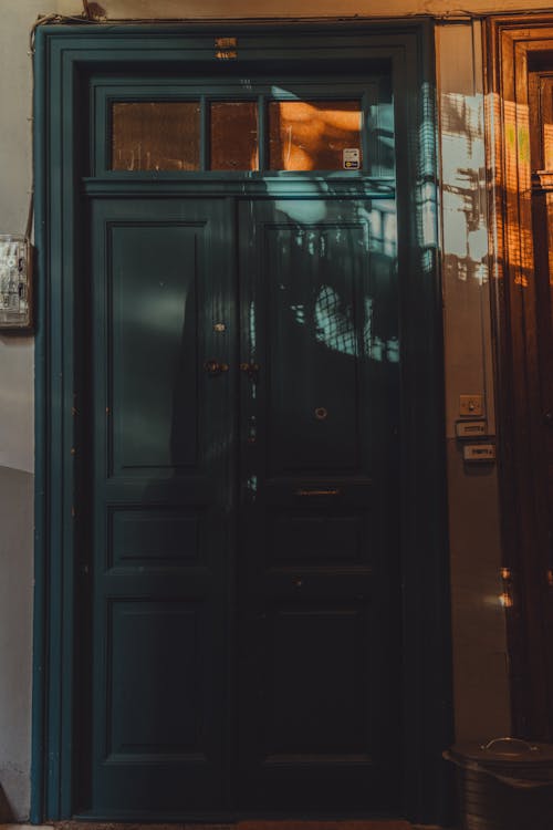 Old Wooden Door in a Building 