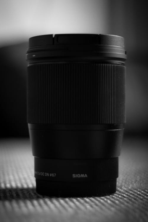 Close-up of a Camera Lens 