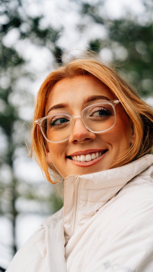 Smiling Woman in Eyeglasses