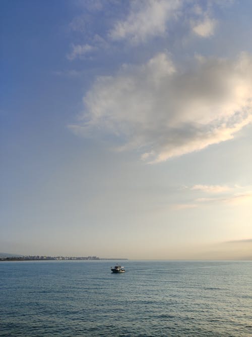 Motorboat on Sea Coast