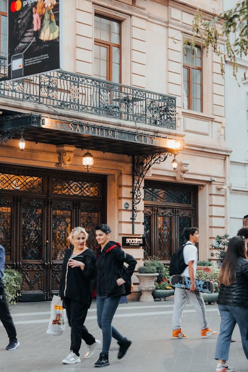 Pedestrians in Alley