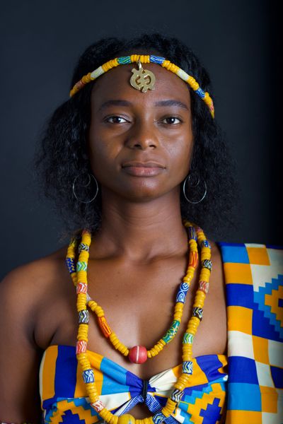 Adinkra stamped prints